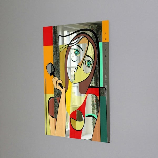 Benjamin Tate Design woman with chocolate in hand (Mirror Art Print)