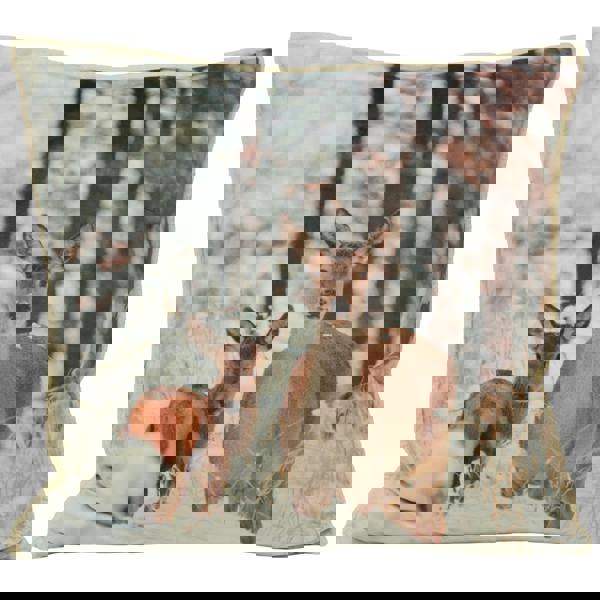 Riva Home Mother And Fawn Cushion Cover - Cream