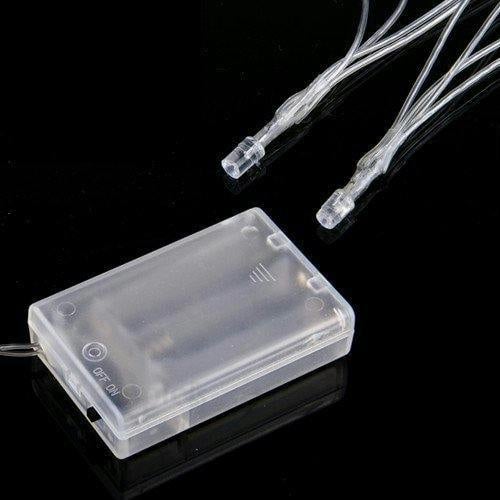 Warm White Battery Operated Fairy String Lights in 20, 40 or 80 LED Sizes with Clear Cable image 4