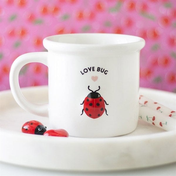 Serano Love Bug Mug with 3D Ladybird