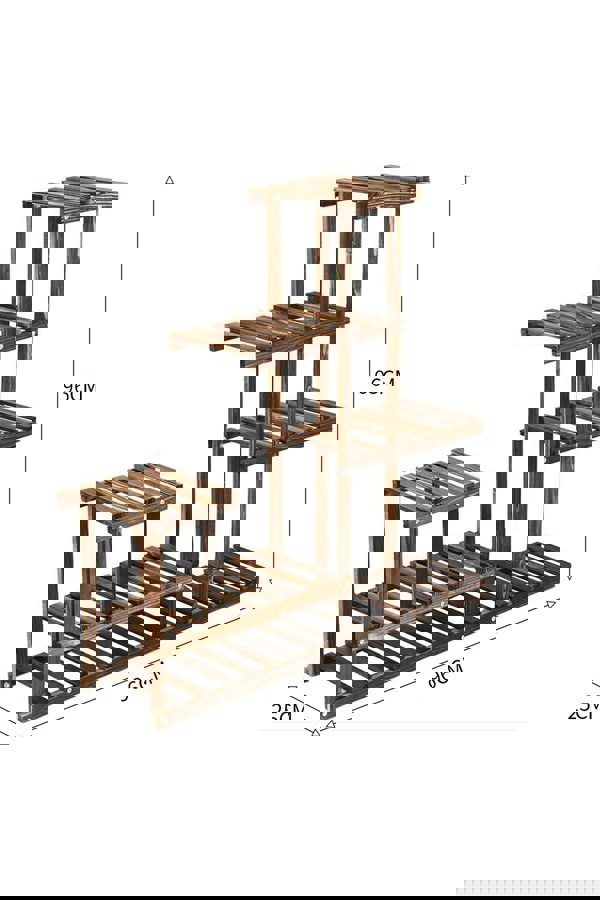 Living and Home 8 tier Carter Multi Tiered Plant Stand