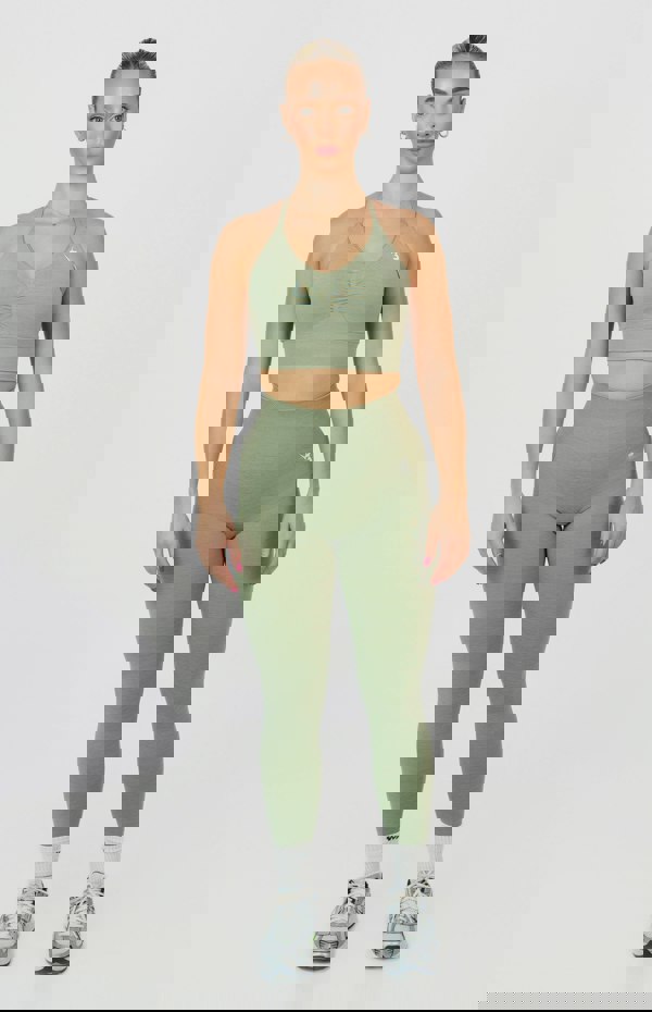 V3 Apparel Tempo Seamless Scrunch Leggings - Forest Green