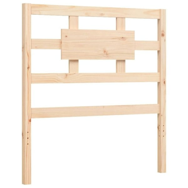 Berkfield Bed Frame with Headboard 90x200 cm Solid Wood