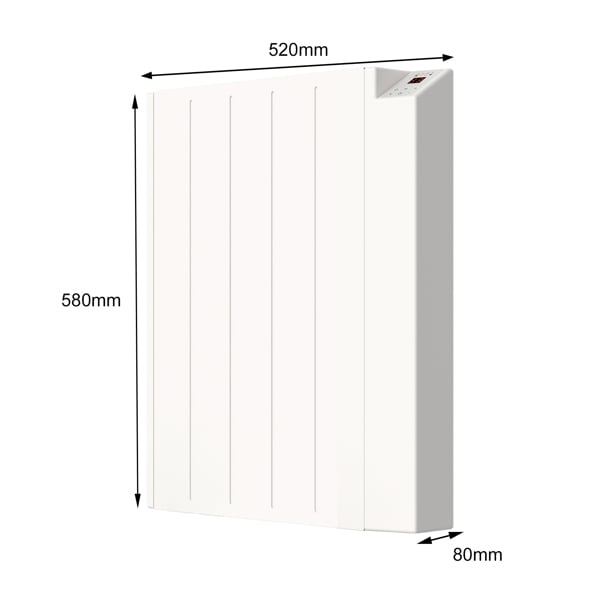 MYLEK Electric Radiator Panel Heater WIFI Smart APP Eco 1000W Bathroom Safe Wall Mounted Timer Thermostat