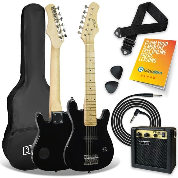 3rd Avenue Junior Electric Guitar Pack Electric Guitars#Colour_Black