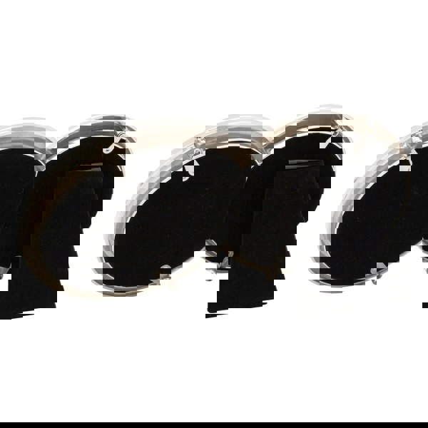 Double Heart Silver Picture Frame with Square Etched Diamante Crystals Image 4