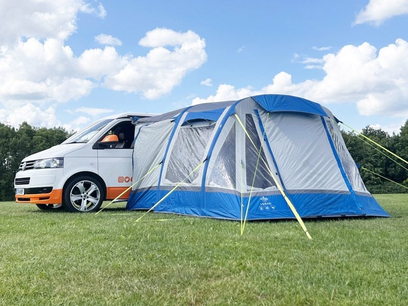 Loopo Breeze® Inflatable Campervan Awning - Blue & Grey OLPRO