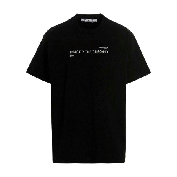 Off-White Off White Mens Exactly The Opposite T-Shirt - Black