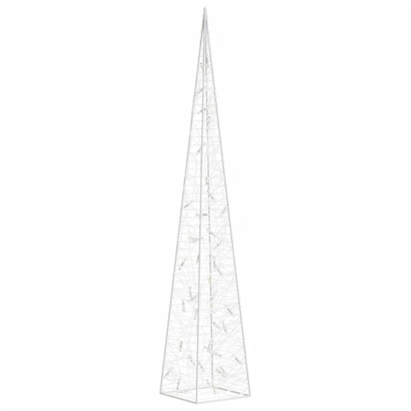 Berkfield Acrylic Decorative LED Light Cone Blue 90 cm