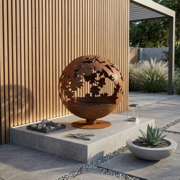 Garden Greatness Relica Cut Out Garden Fireball Fire Pit