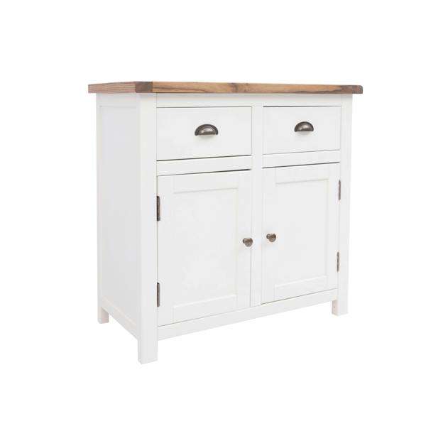 Cabinet Bits Lovere Off White 2 Drawer 2 Door Sideboard Brass Cup Handle