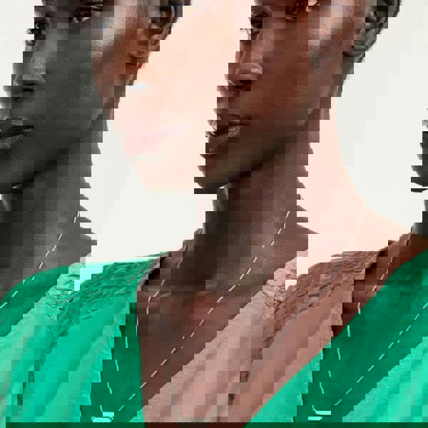 Ted Baker SCARL Silver Tone Crystal Sparkle Bar Necklace TBJ2980-01-02