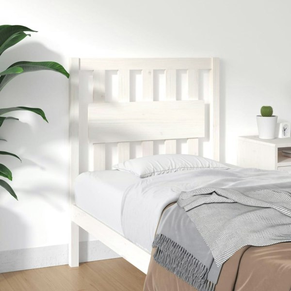 Berkfield Bed Headboard White 80.5x4x100 cm Solid Wood Pine