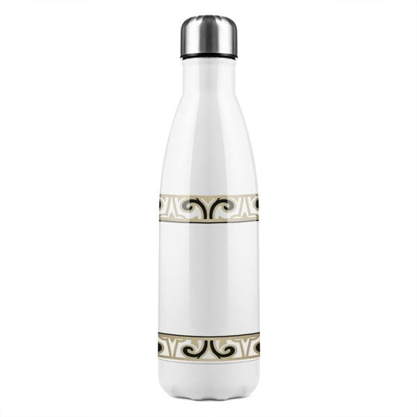 Benjamin Tate Design Roman Numeral Clock Stainless Steel Bottle