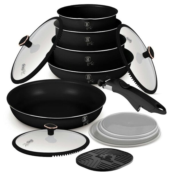 Berlinger Haus 13 Pcs Cookware Set Berlinger Haus BH8419 | Black Rose