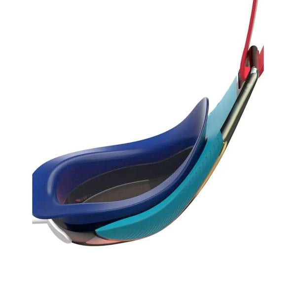 Blue green silicone measuring cups with red handles for Speedo junior fastskin hyper elite mirror goggle