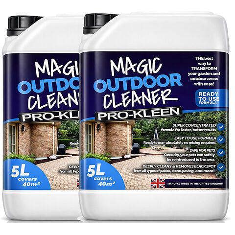 ProKleen Pro-Kleen Outdoor Miracle Cleaner Black Spot Remover Spray and Leave Cleaner Removes Stains, Marks & Lichen 10L