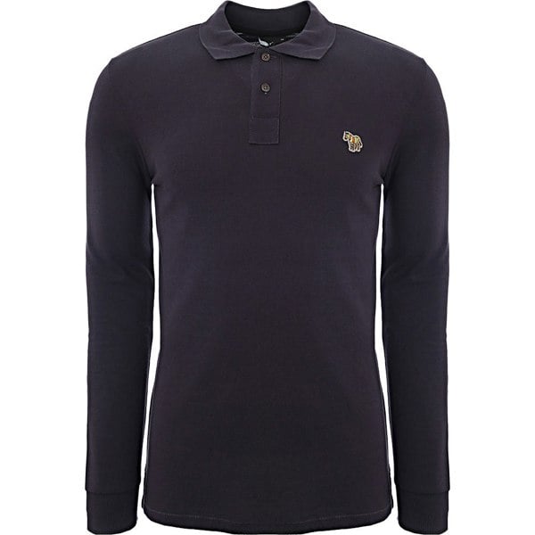 Paul Smith Mens Reg Fit Ls Polo Shirt Zebra in Purple
