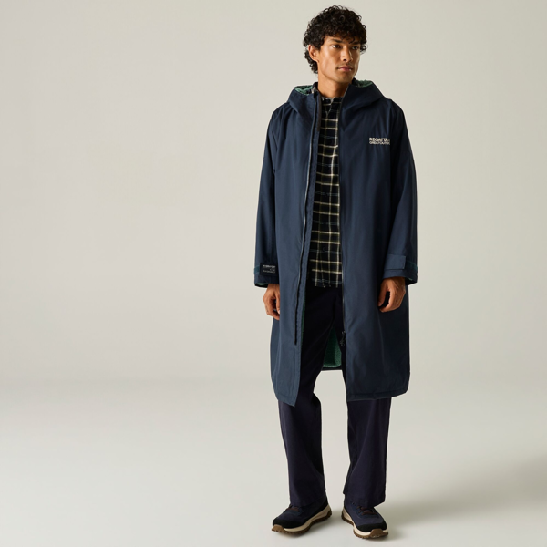 Regatta Unisex Adult Spirit Of Adventure Waterproof Changing Robe - Navy/Ivy Moss
