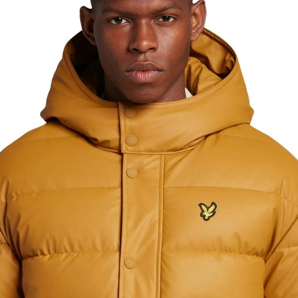 Lyle & Scott Anniversary Gold Rubberised Puffer Jacket XS