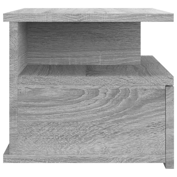 Berkfield Floating Nightstand Grey Sonoma 40x31x27 cm Engineered Wood