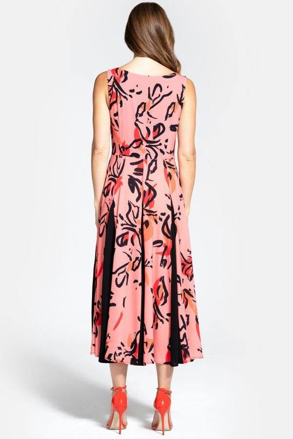 HotSquash Contrast Panel Midi Dress