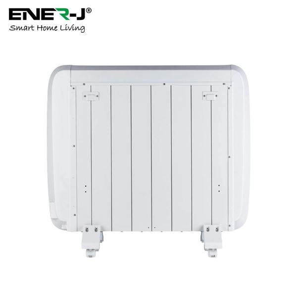 ENER-J 1200W Smart WiFi Electric Radiator Heater, 72cm, Ultra Slim 5.5cm, Wall Mounted or Freestanding, Alexa & Google Home