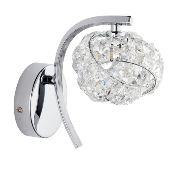 Pagazzi Lighting Monaco 1 Light Crystal Wall Light