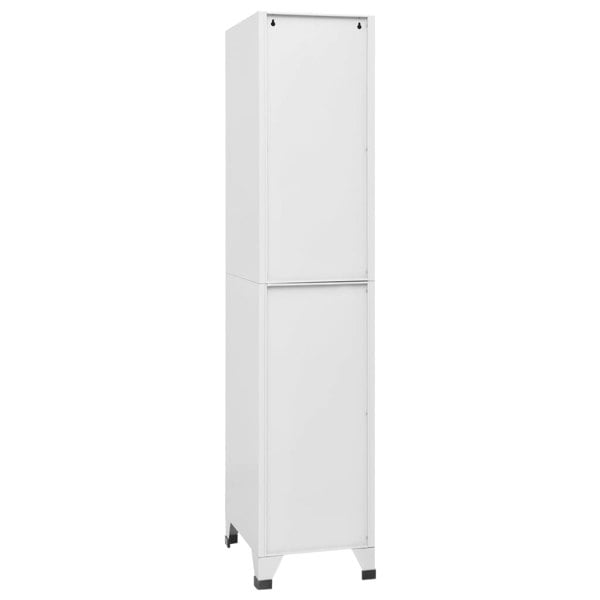 Berkfield Locker Cabinet with 3 Compartments 38x45x180 cm