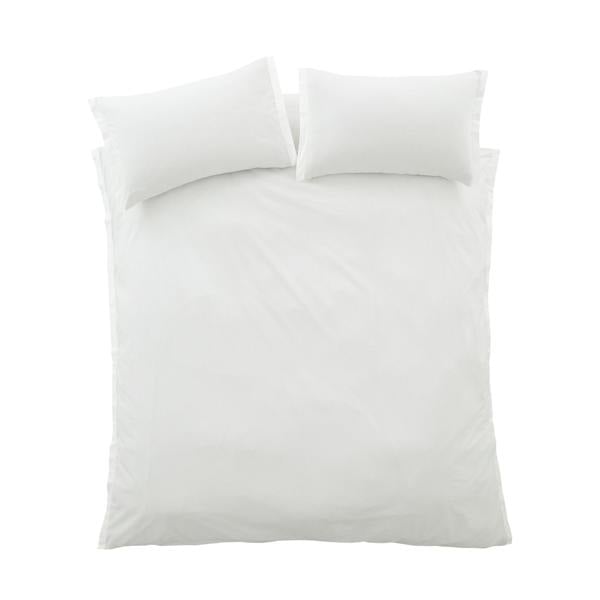 Bianca Seersucker Woven Stripe 180 Thread Count Cotton Duvet Cover Set Grey