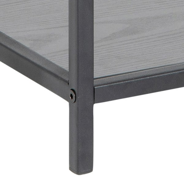 Furniture To Go Seaford Bedside Table with 1 Drawer in Black