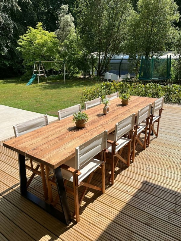 The Bespoke Carpentry Co Reclaimed Outdoor Dining Table (2")