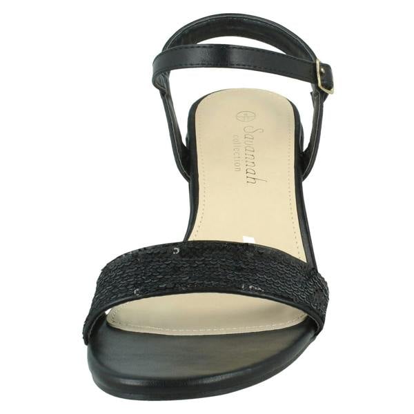 Savannah Ladies Savannah Blocked Heel Sandals F12018