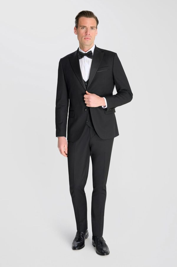 Carter & Jones Edina 3 Piece  Tuxedo Suit Set by Carter & Jones - Black