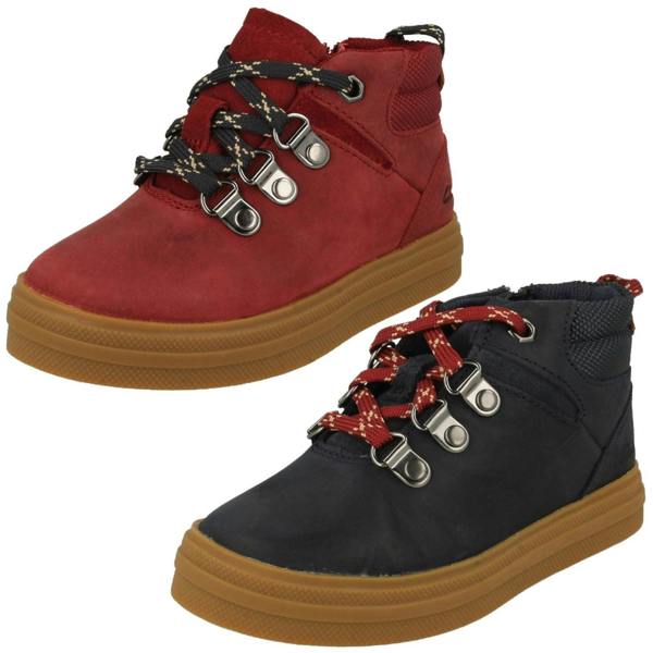 Clarks Boys Clarks Lace Up Detailed Ankle Boots Nova Hike T