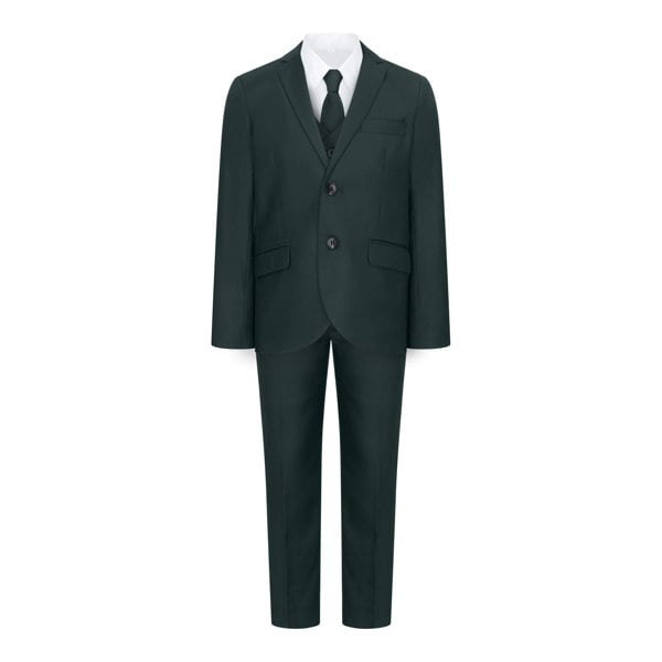 dark green 5 piece suit