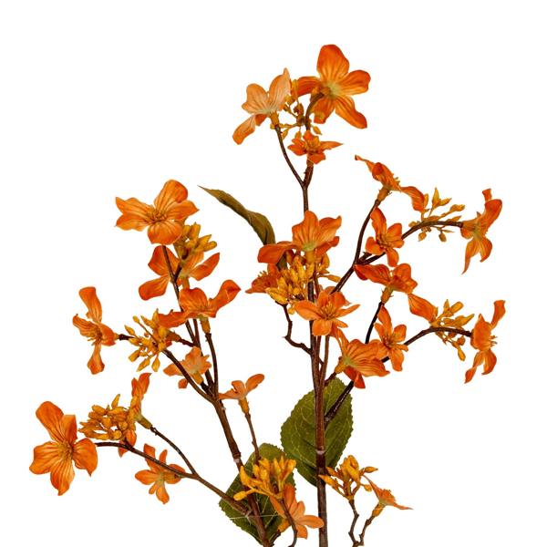 Hill Interiors Vernicia Fordii Artificial Flower Spray - Orange - 