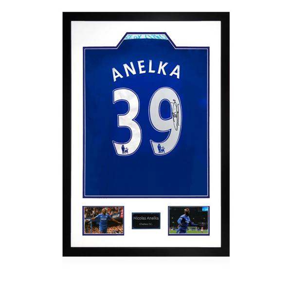 Nicolas Anelka Signed Chelsea Premium Frame