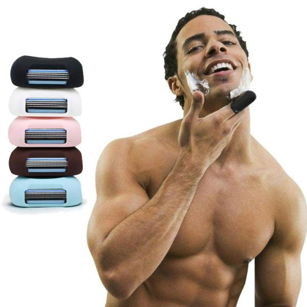 Aquarius 2-in-1 Finger Shaver Mini Razor Black Portable Travel Compact Trimmer