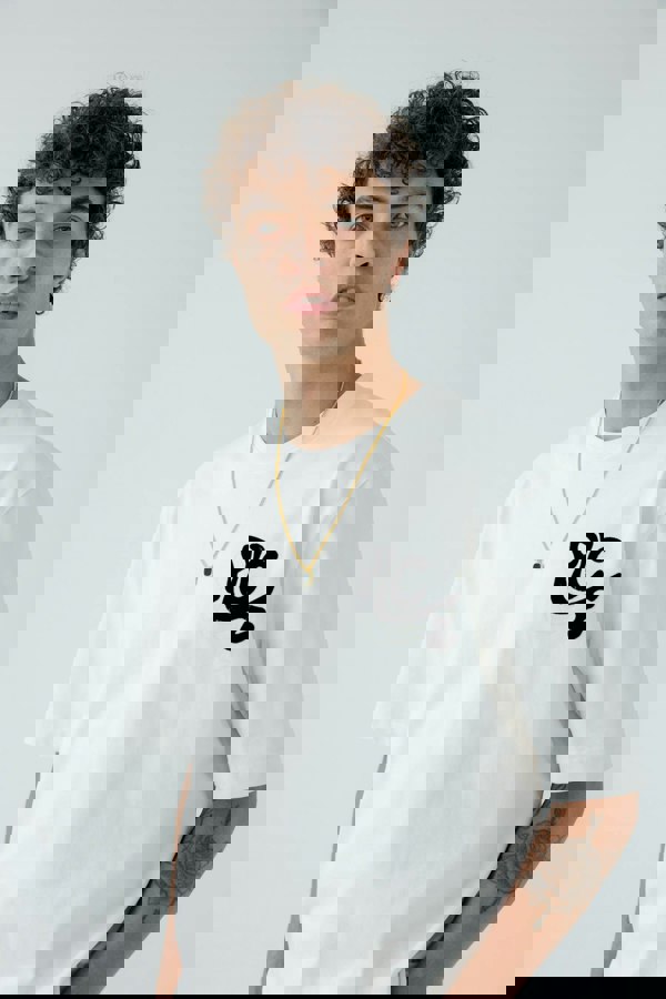 SVNX Gold Chain with Black Pendant