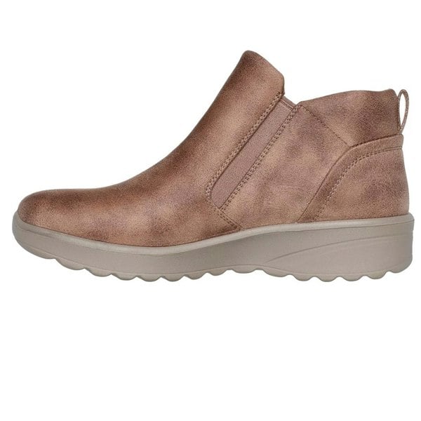 Skechers Women's Lovely Vibe Fall In Bloom Ankle Boots - Mushroom