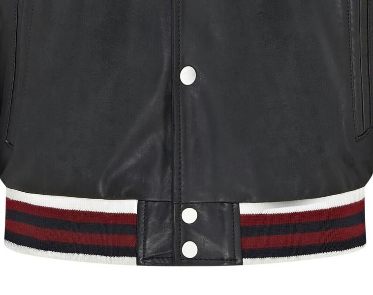 Infinity Leather Mens Baseball Leather Letterman Bomber Jacket - Ashwood
