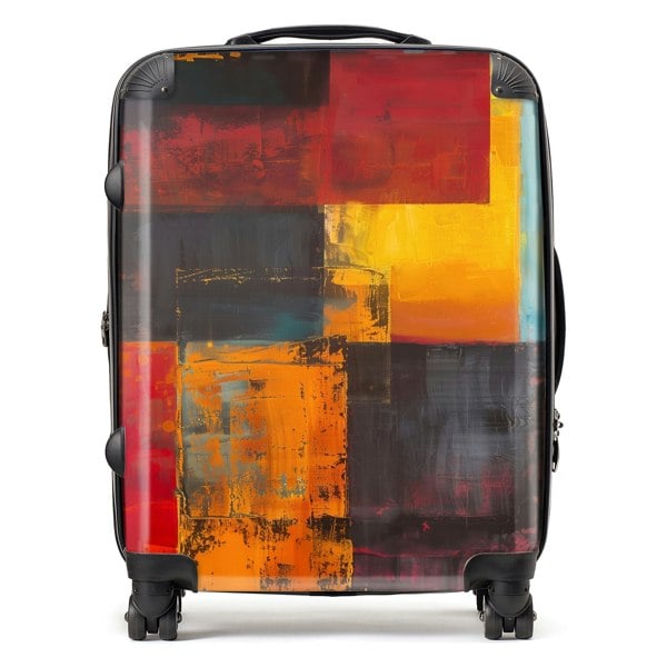 Warren Reed Golden Blocks Of Abstract Suitcase