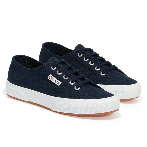 Superga Unisex Adult 2750 Cotu Classic Vegan Trainers - Navy/White - 