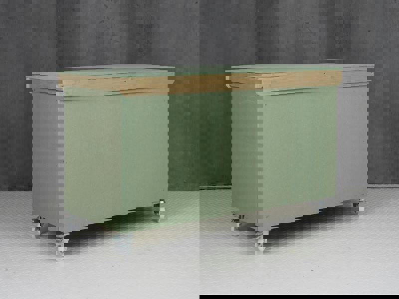 Arbor Garden Solutions Wooden UniMDF Moisture Resistant Workbench With Lockable Cupboard (V.9) With Wheels