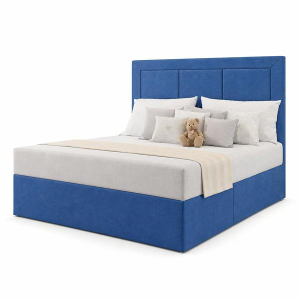 Great British Beds Panama Divan Bed - Blue Plush