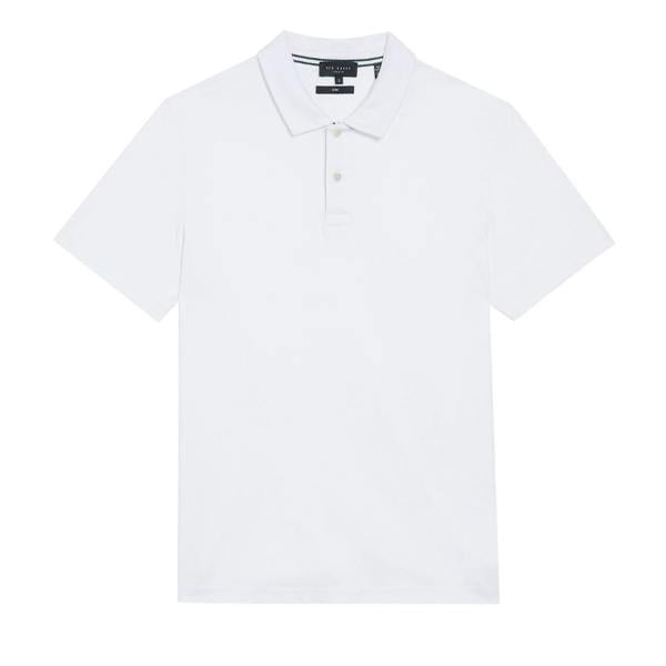 Ted Baker Zeiter Slim Soft Touch White Polo Shirt