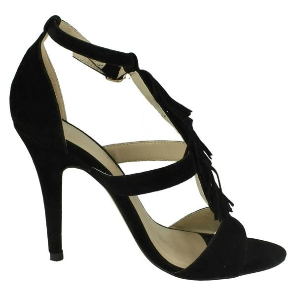 Anne Michelle Ladies Anne Michelle Heeled Sandals With Ankle Buckle