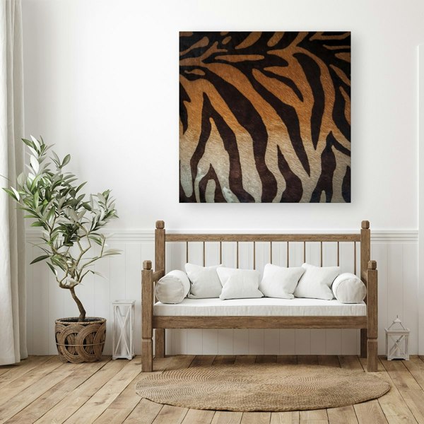 Warren Reed Tiger Skin Print Canvas