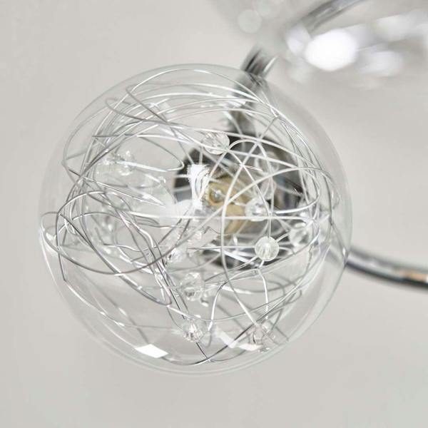 Pagazzi Lighting Jaymie 6-Light Chrome Semi-Flush Ceiling Light